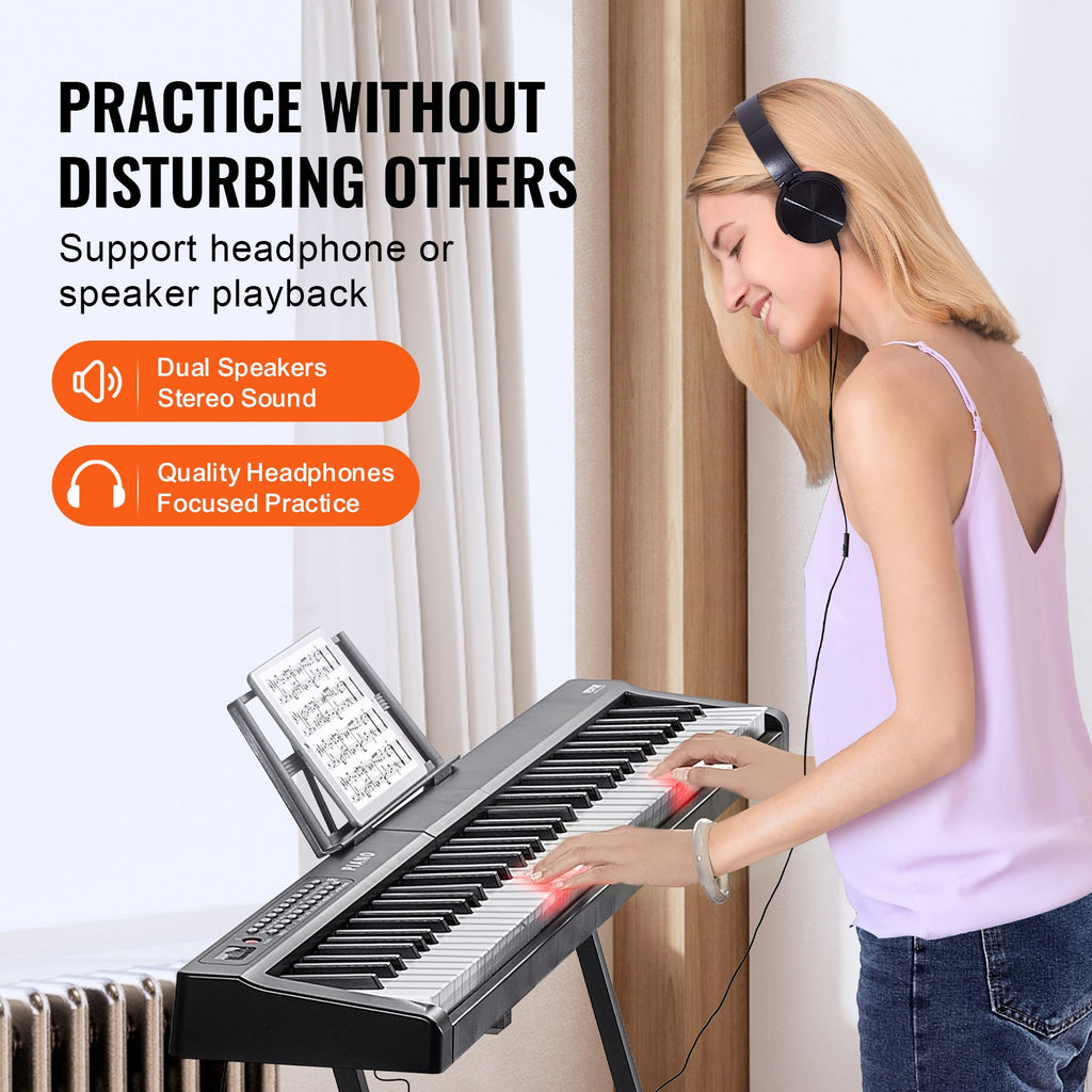 Skaitmeninis pianinas VEVOR BD-881D, 88 klavišai