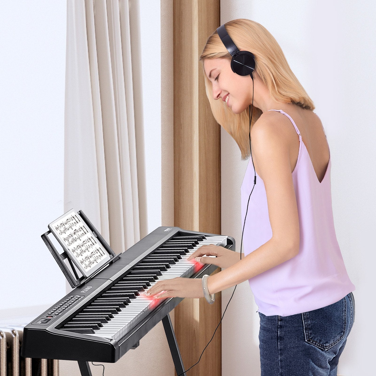 Skaitmeninis pianinas VEVOR BD-881D, 88 klavišai