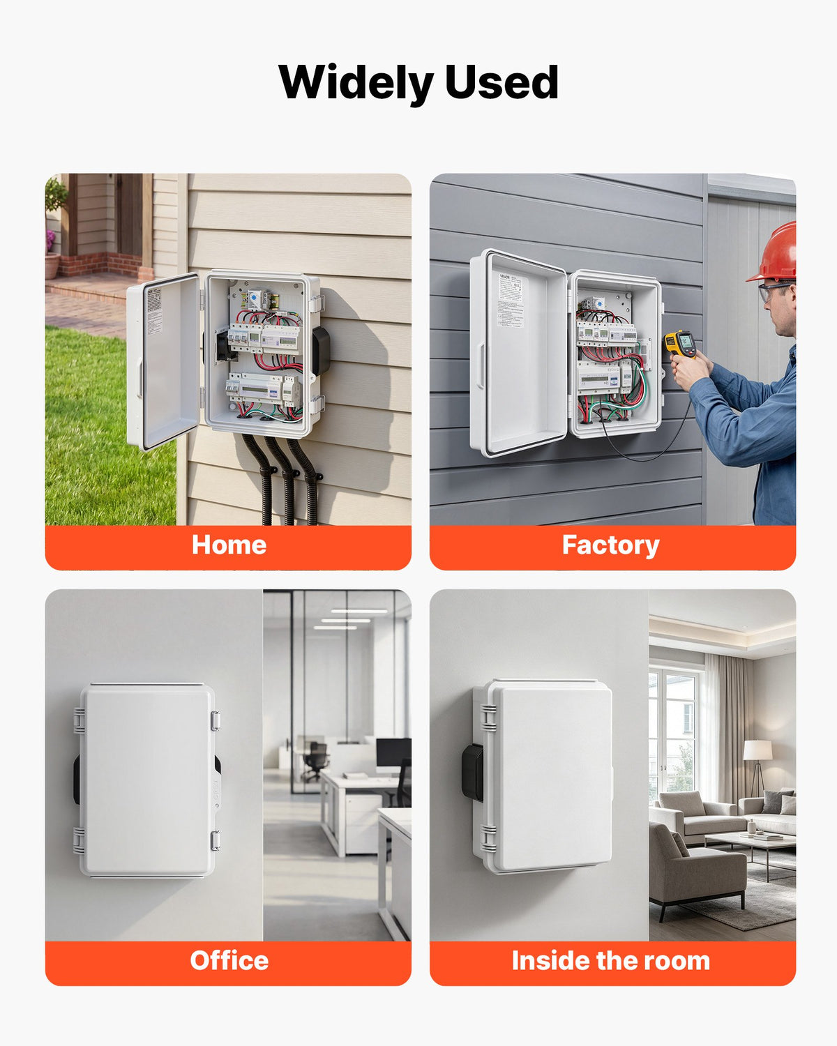 Lauko elektros dėžė VEVOR SP-CAG-253515HW, 360 x 275 x 150 mm, IP65