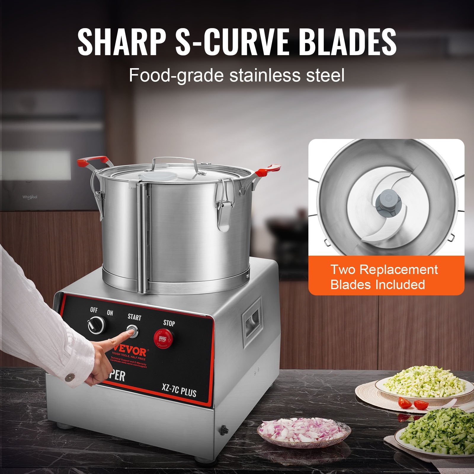 Maisto smulkintuvas VEVOR XZ-7C, 750W