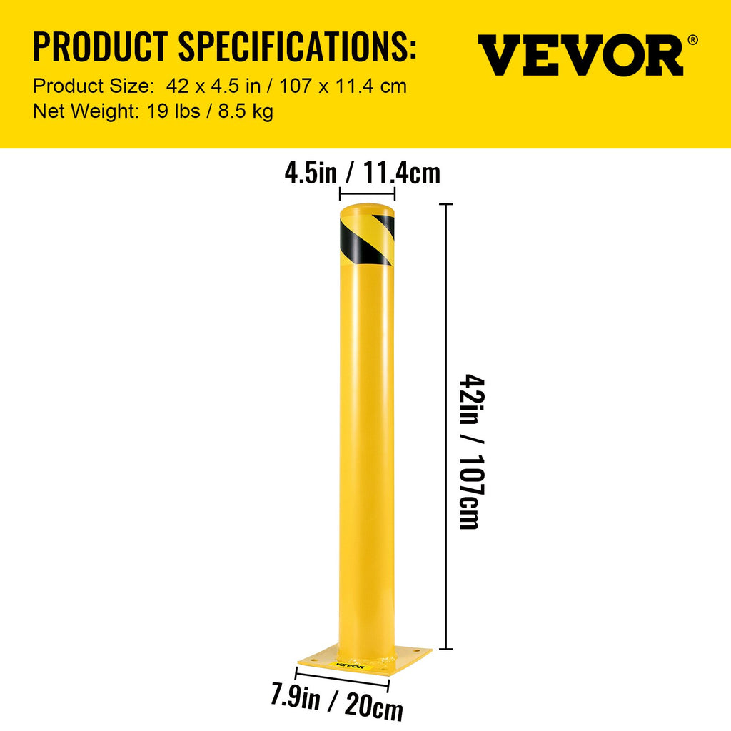 Apsauginis stulpelis VEVOR 107 cm x 11,4 cm, plieninis