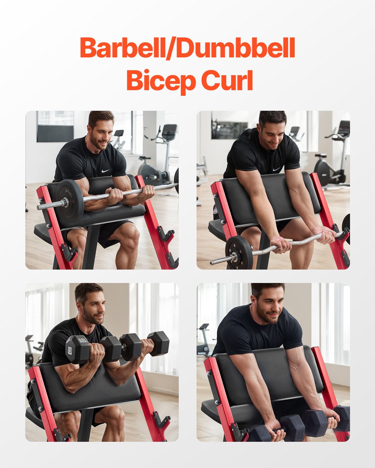 Bicepso treniruoklis VEVOR ms0001, 300 kg apkrova