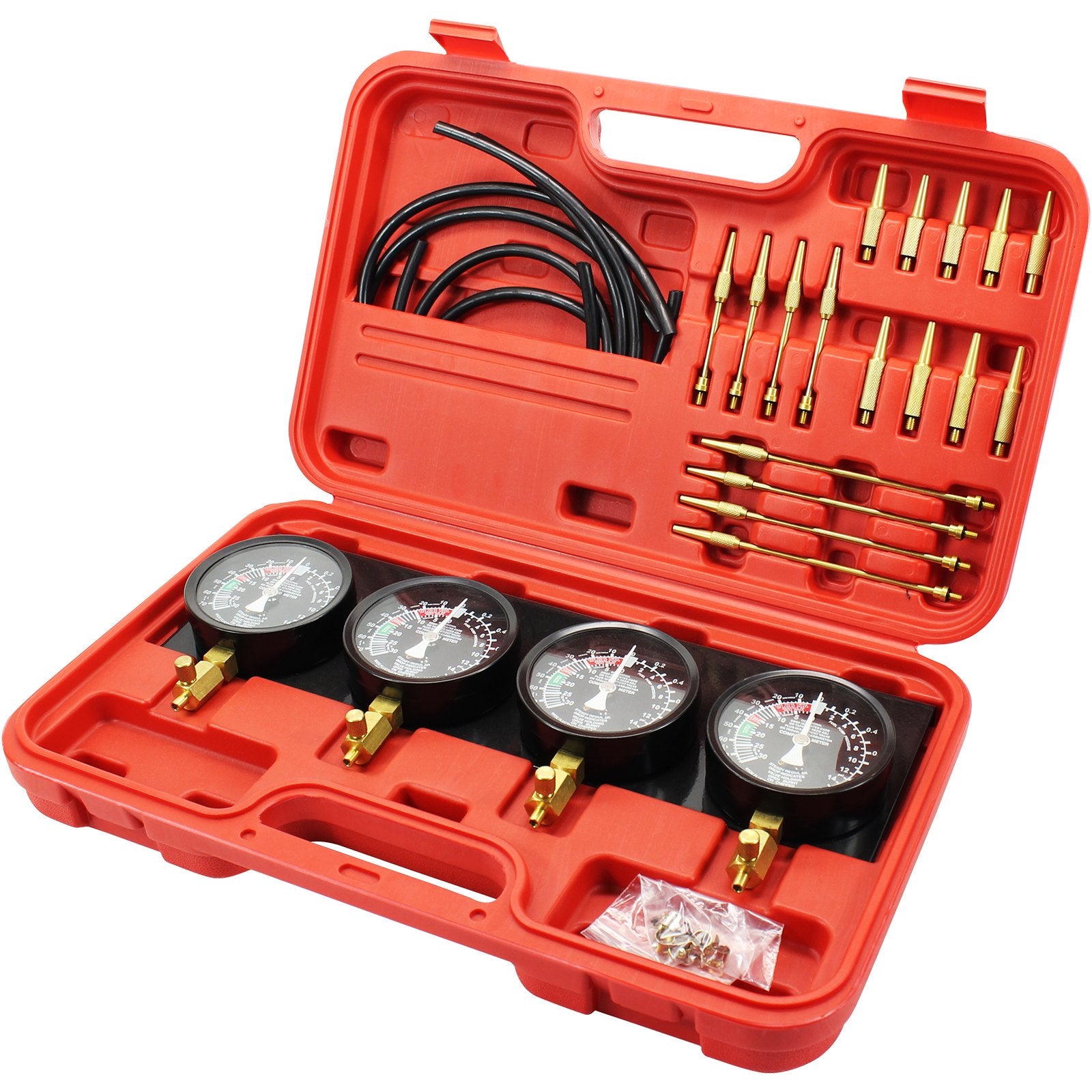 Karbiuratorių sinchronizavimo rinkinys VEVOR, 4 manometrai