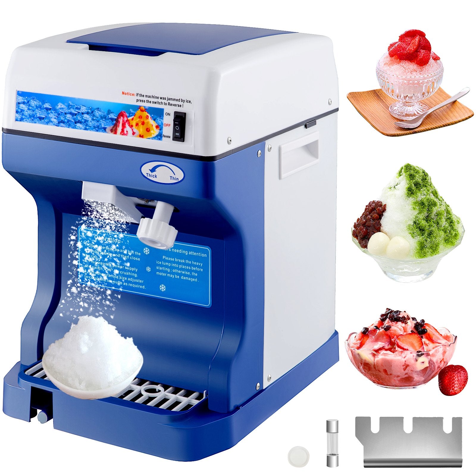 Ledo smulkintuvas VEVOR Commercial Ice Shaver, 120 kg/val.