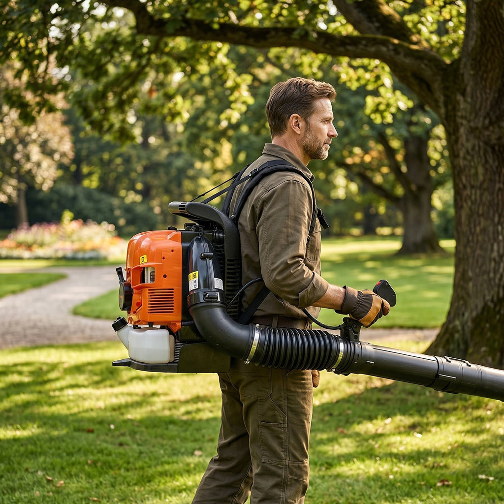 Ant nugaros nešiojamas lapų pūstuvas VEVOR XH-851, 75,6 cm³