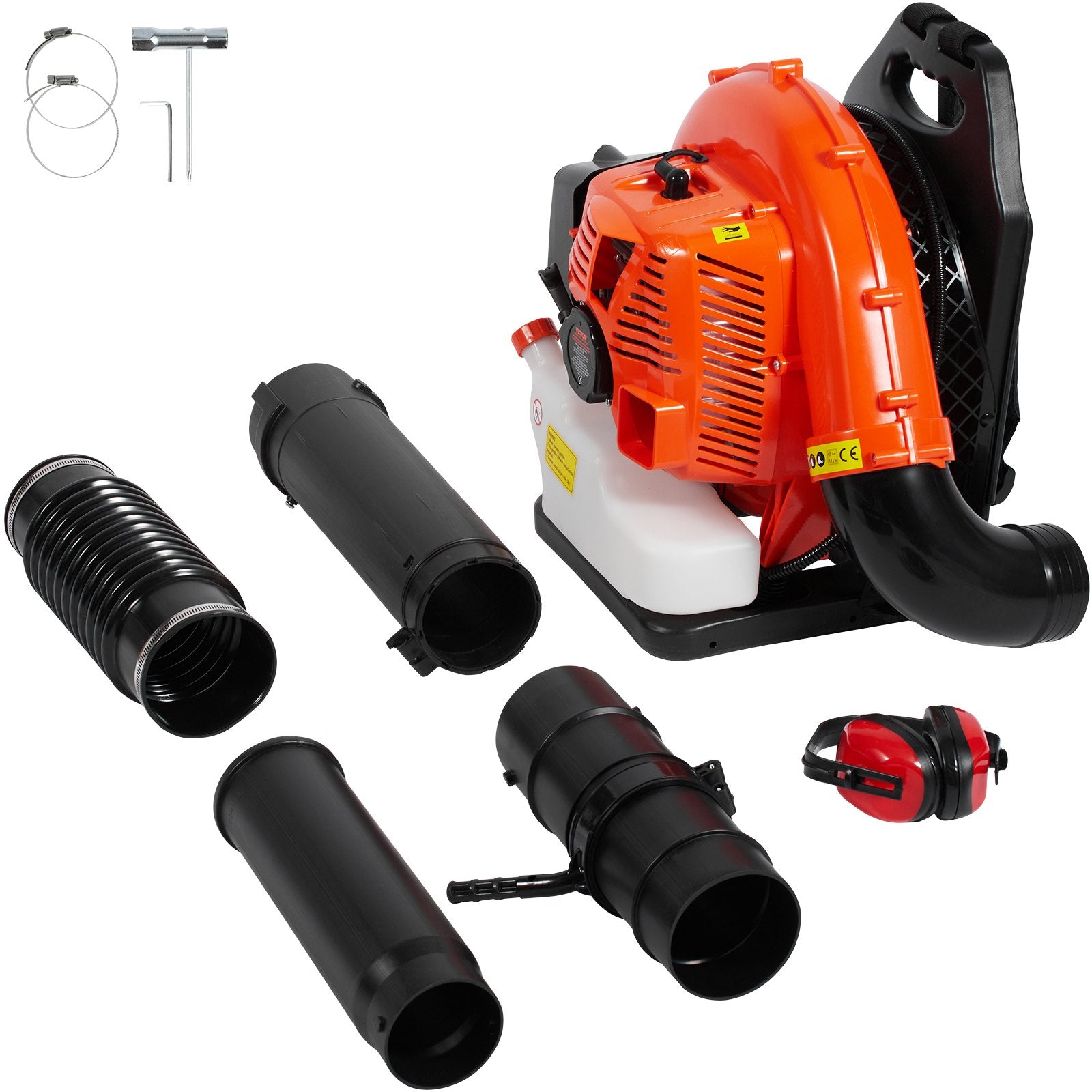 Ant nugaros nešiojamas lapų pūstuvas VEVOR QS25Q79BF, 79 cm³