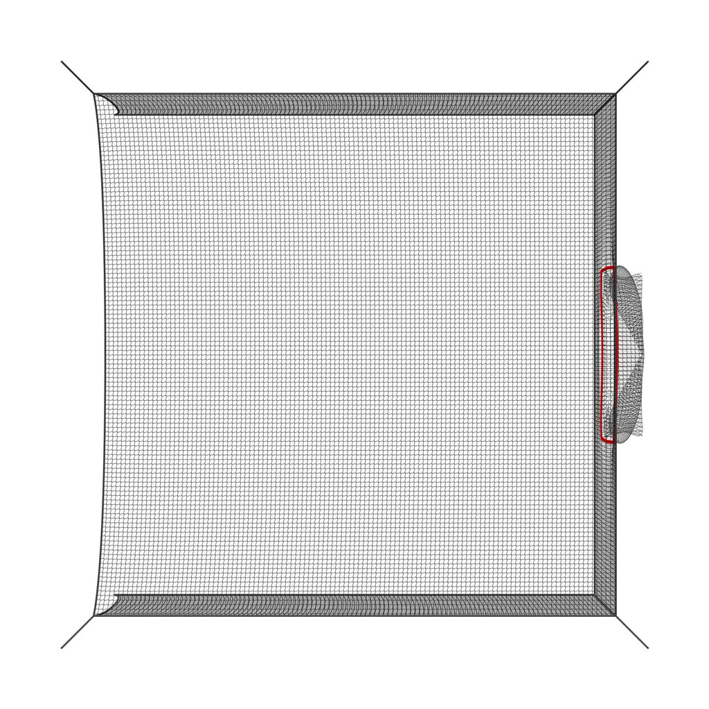 Golfo treniruočių tinklas VEVOR BC006, 3050 x 3050 x 3050 mm