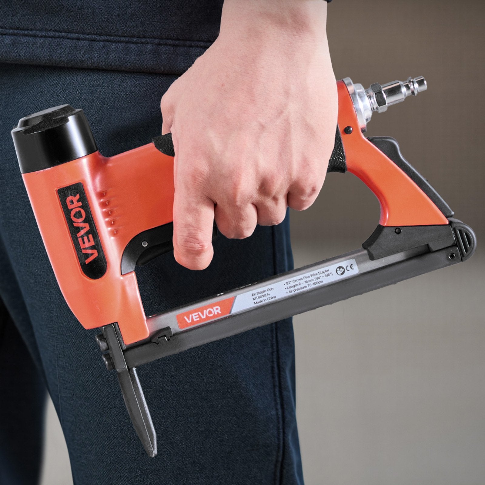 Pneumatinis kabių kalimo pistoletas VEVOR MT8016LN, 21 kalibro