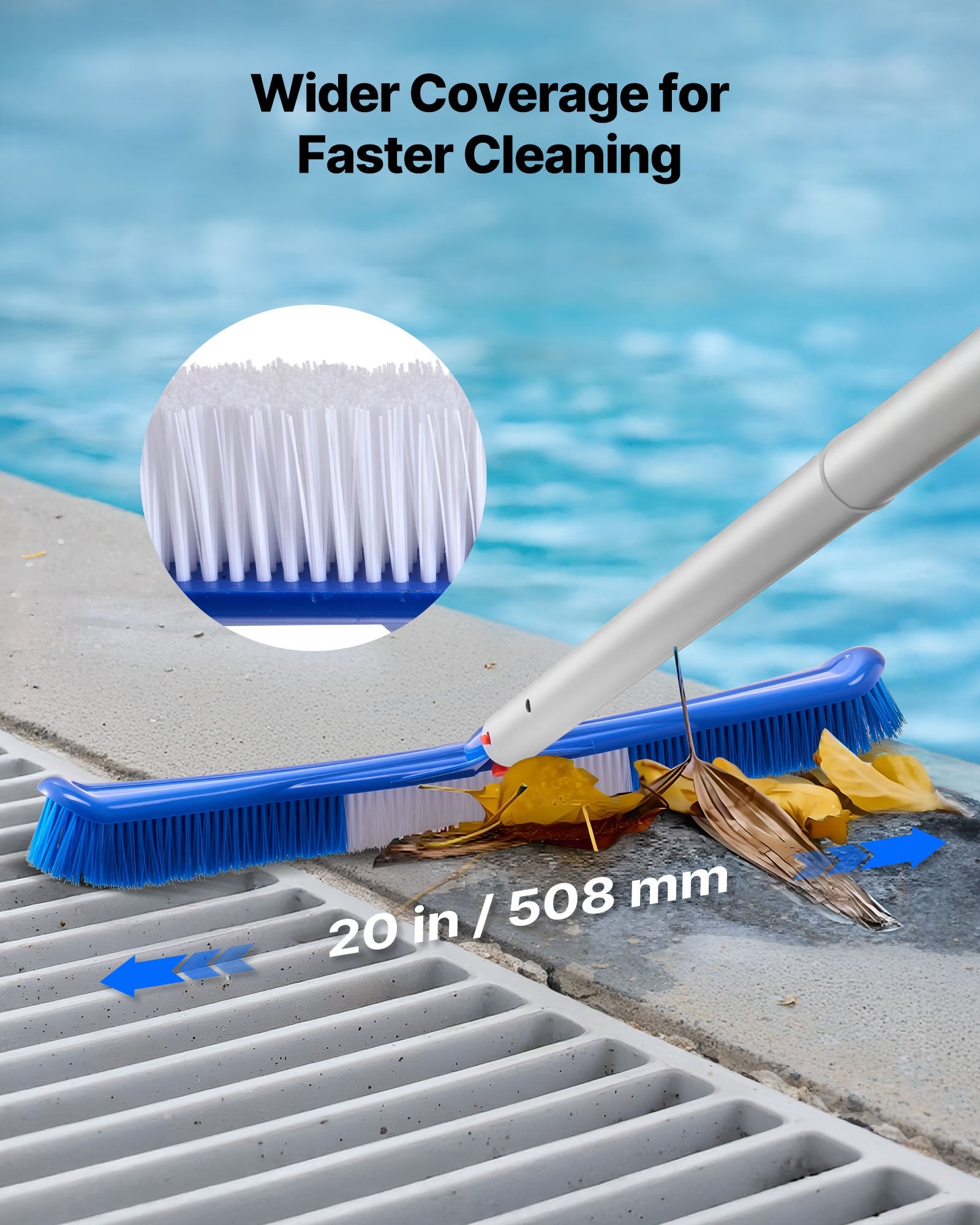 Baseino valymo rinkinys VEVOR PPK43, 4 dalių komplektas