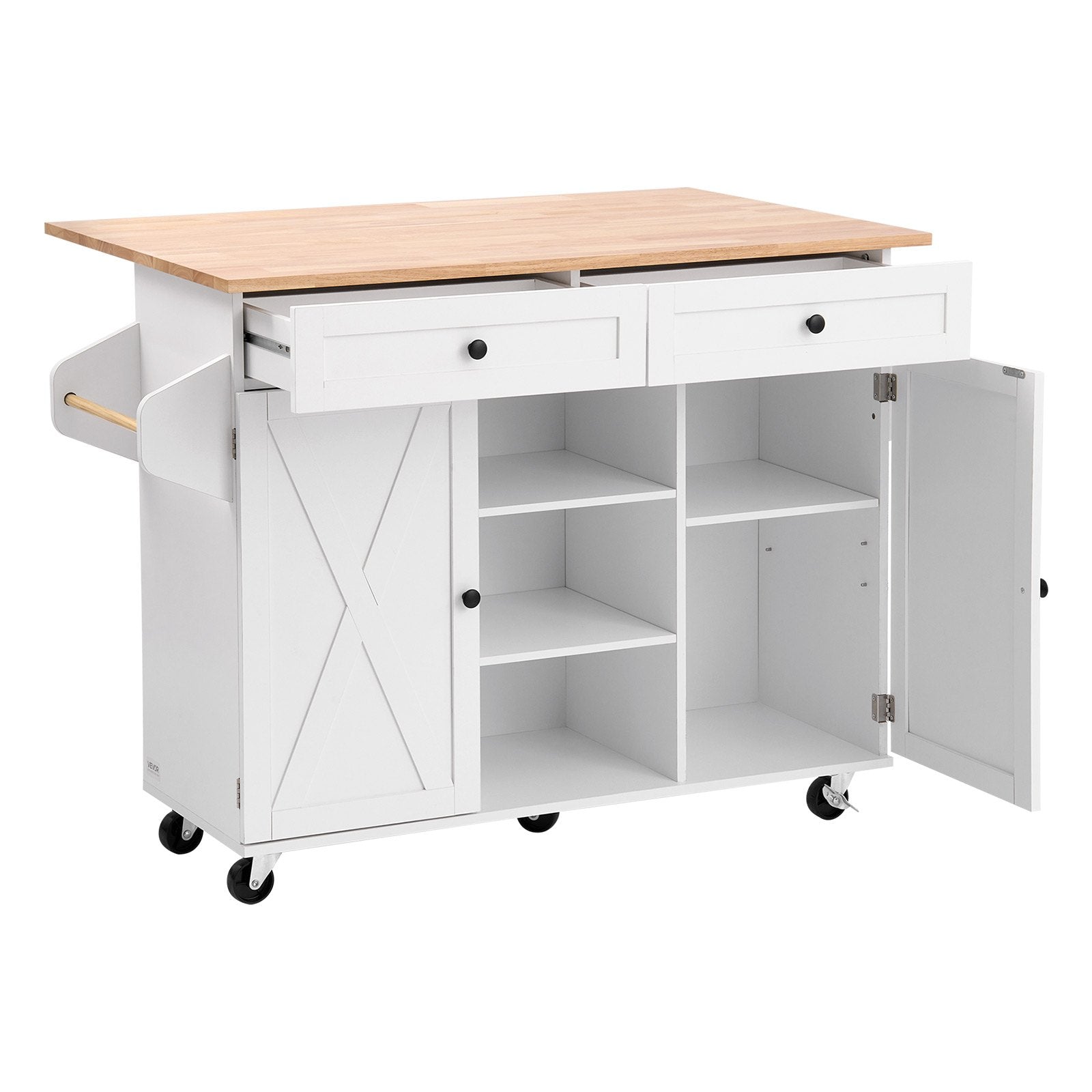 Virtuvės sala VEVOR SR247330, 132 cm pločio