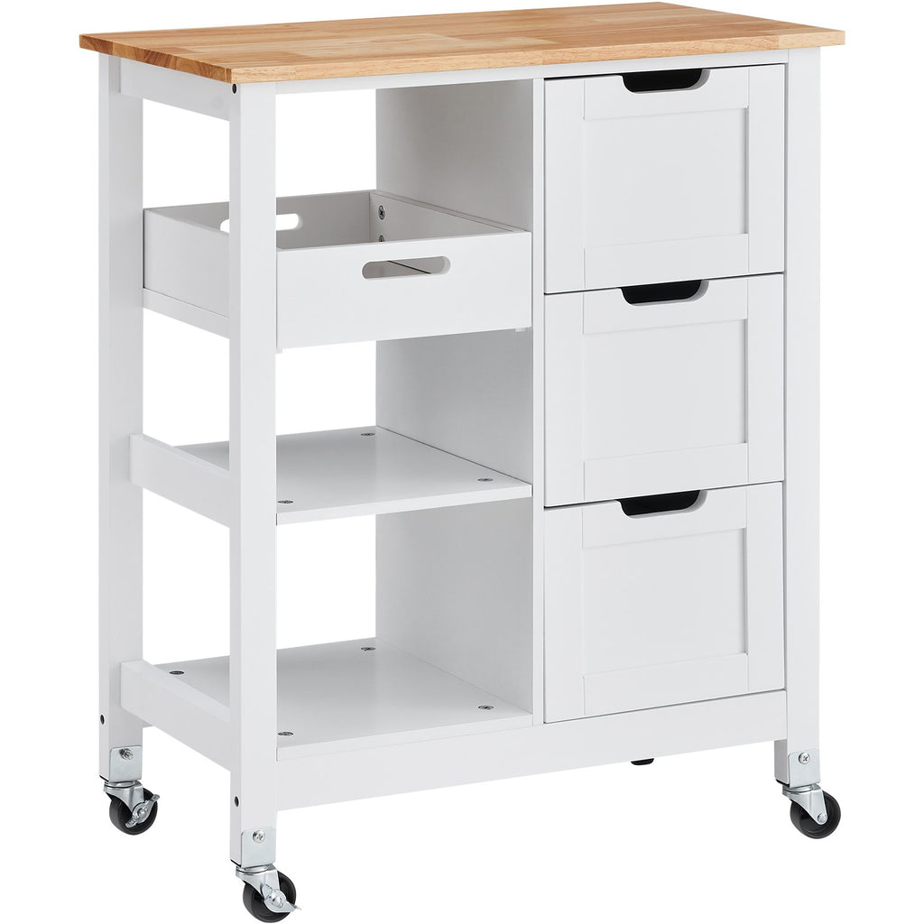 Virtuvės salelė-vežimėlis VEVOR SR241001, 67 cm pločio