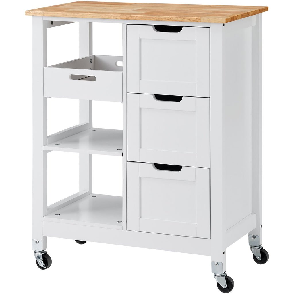 Virtuvės salelė-vežimėlis VEVOR SR241001, 67 cm pločio