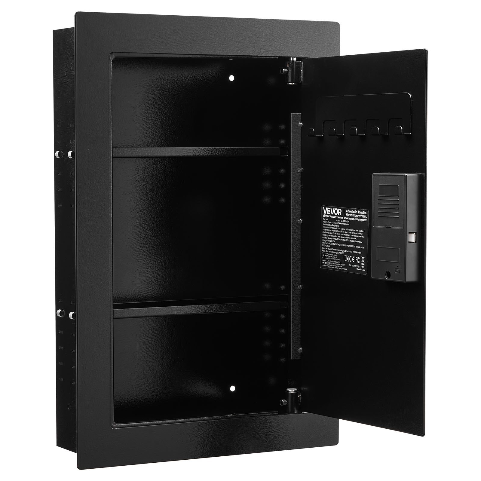 Sieninis seifas VEVOR SS-QR620ZW, su biometrine spyna