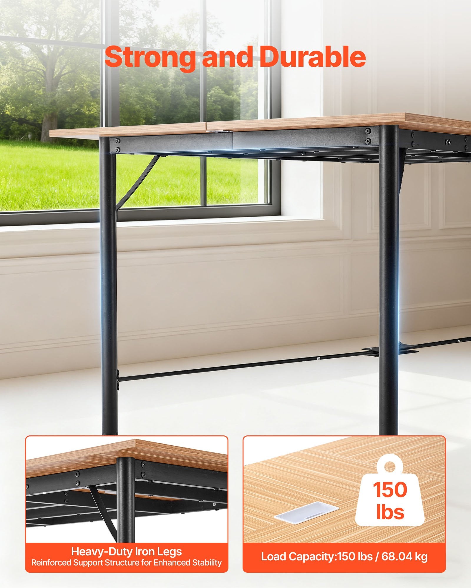 Konferencinis stalas VEVOR KLHY-03, 1800 mm