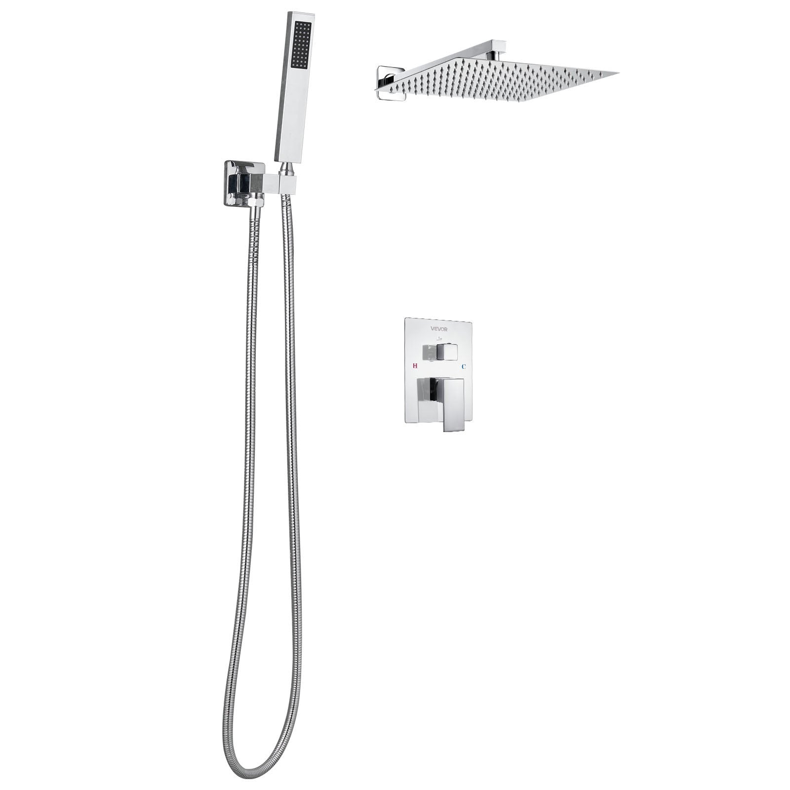 Dušo sistema VEVOR BF12-321G, 30,5 cm lietaus galvutė