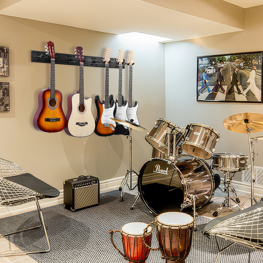 Sieninis gitarų laikiklis VEVOR AGS-DP10, 5 gitaroms