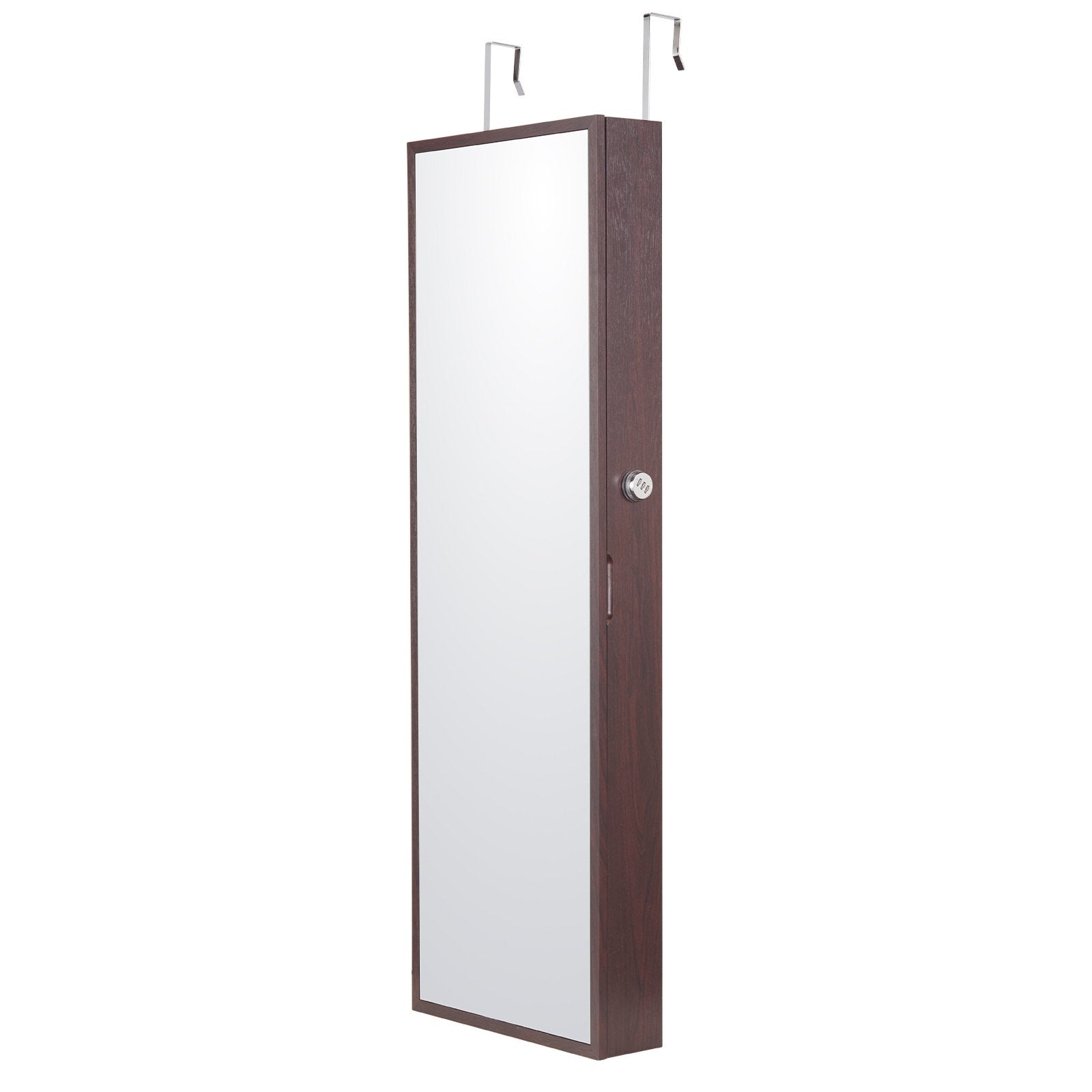 Papuošalų spintelė su veidrodžiu VEVOR PY-2311SS, 108 cm aukščio
