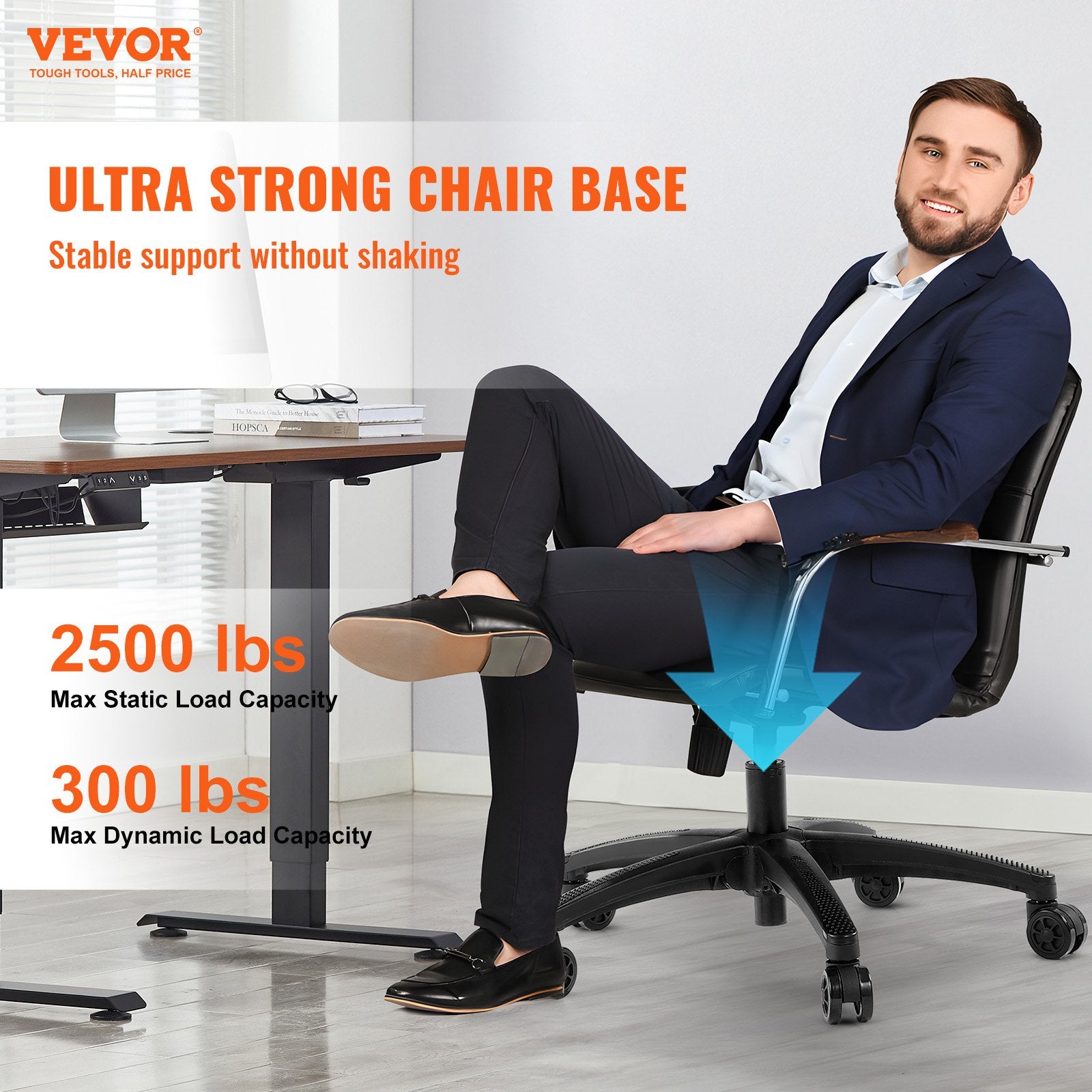 Biuro kėdės pagrindas VEVOR YS-03, 1134 kg statinė apkrova