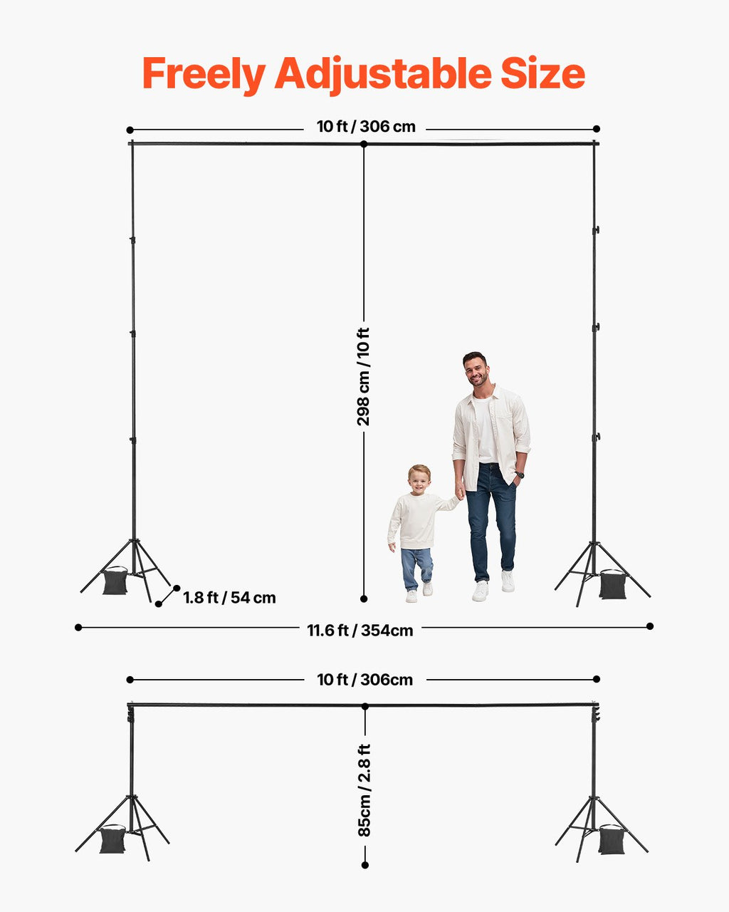 Foto fono laikiklis VEVOR BJJ-1010, 3x3 m