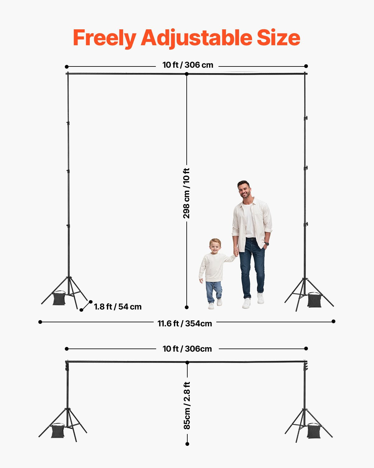 Foto fono laikiklis VEVOR BJJ-1010, 3x3 m