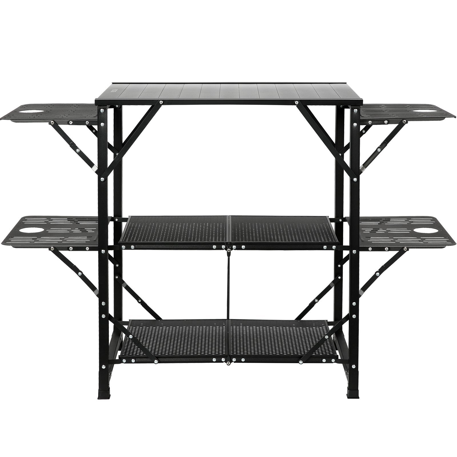 Sulankstomas kempingo virtuvės stalas VEVOR, 126 cm ilgio