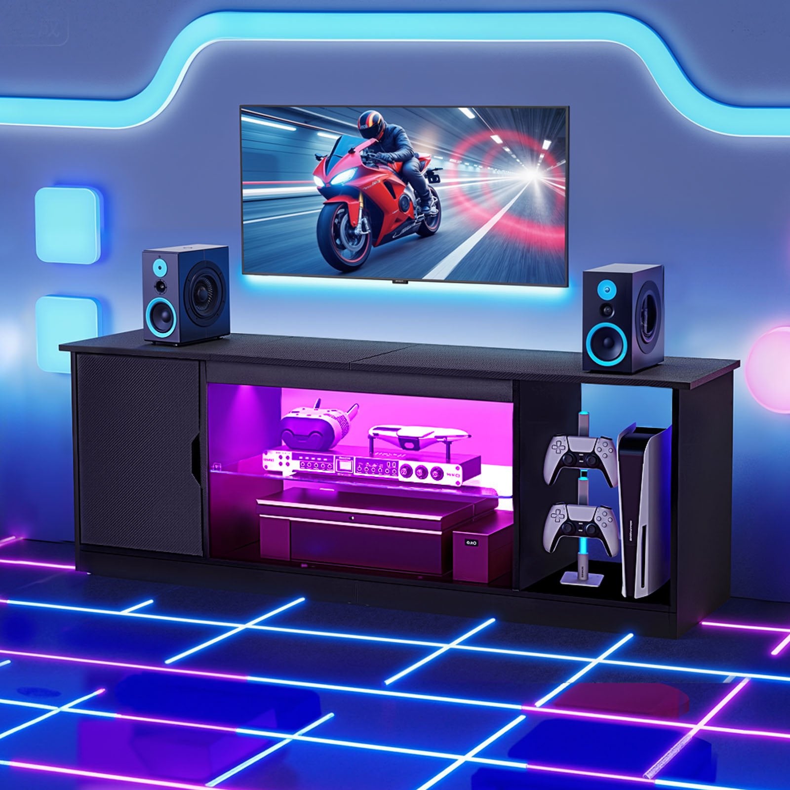 TV staliukas VEVOR C250037D-01, iki 65 colių televizoriams