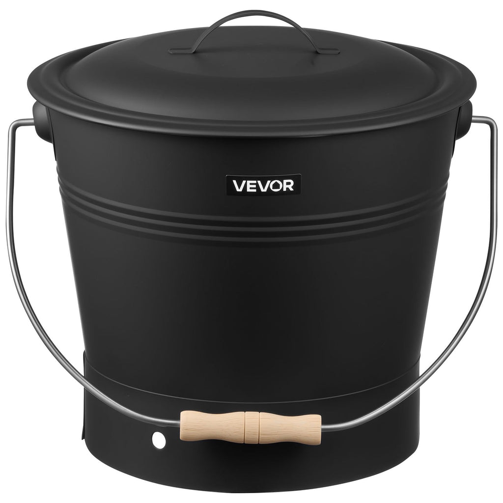 Pelenų kibiras VEVOR A01563BK, 9,8 l talpa