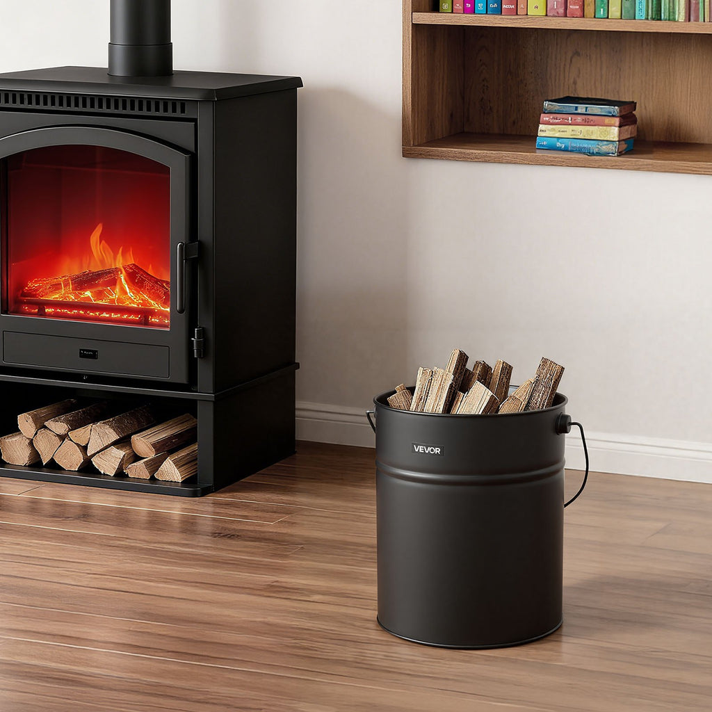 Pelenų kibiras VEVOR A01566BK, 15 l talpos