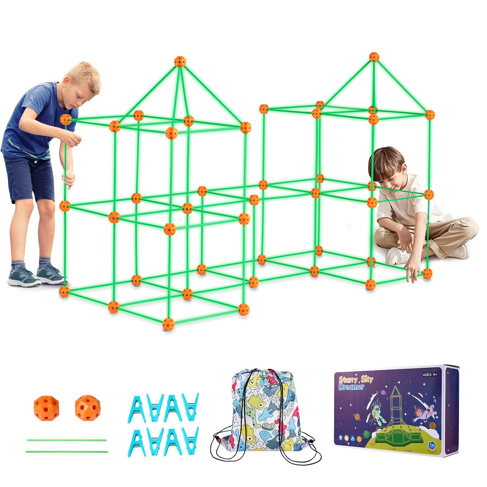 Fortų statybos rinkinys VEVOR YAOSHUN140PCS, 140 dalių