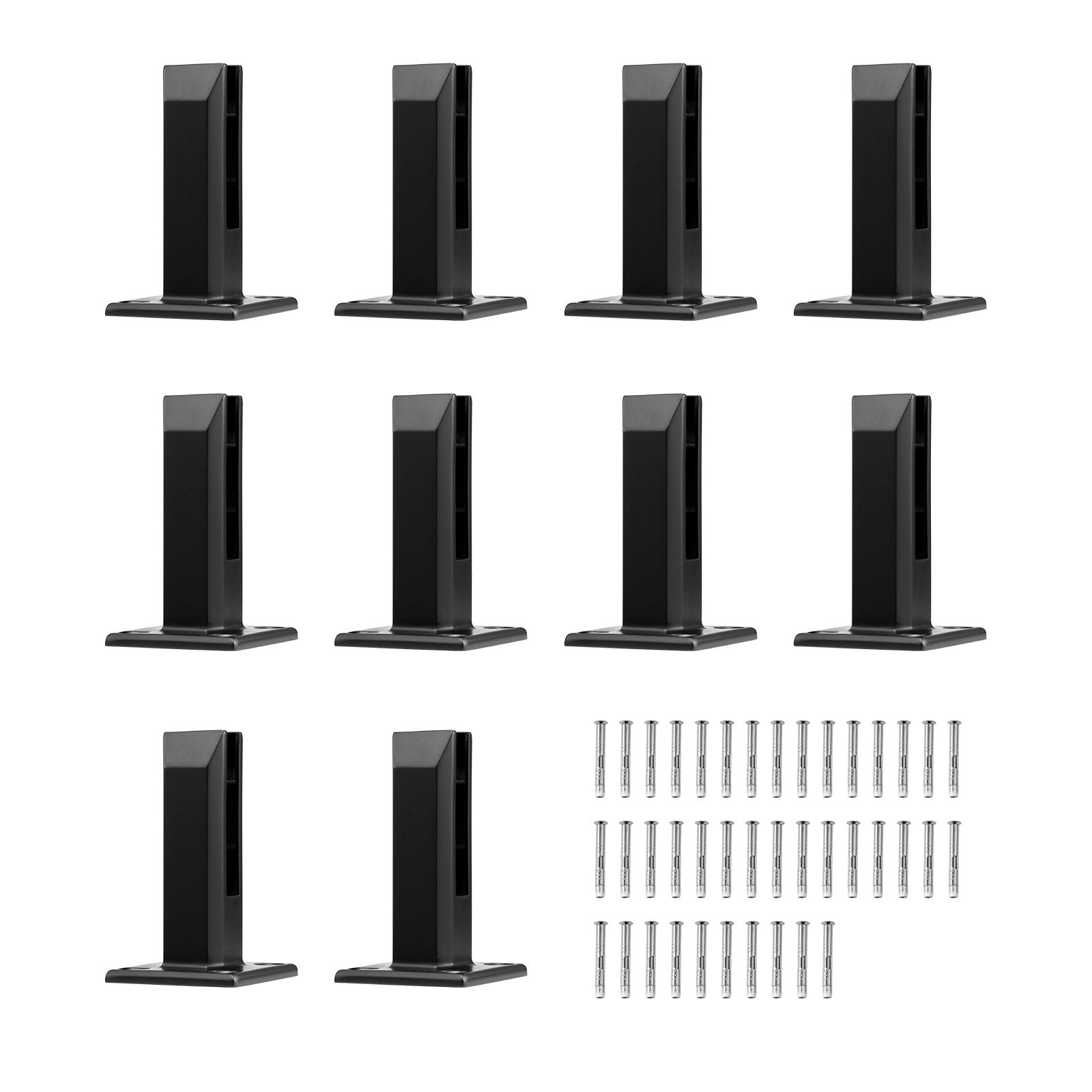 Stiklo laikikliai VEVOR SZBLJ01, 10 vnt., 8–12 mm stiklui
