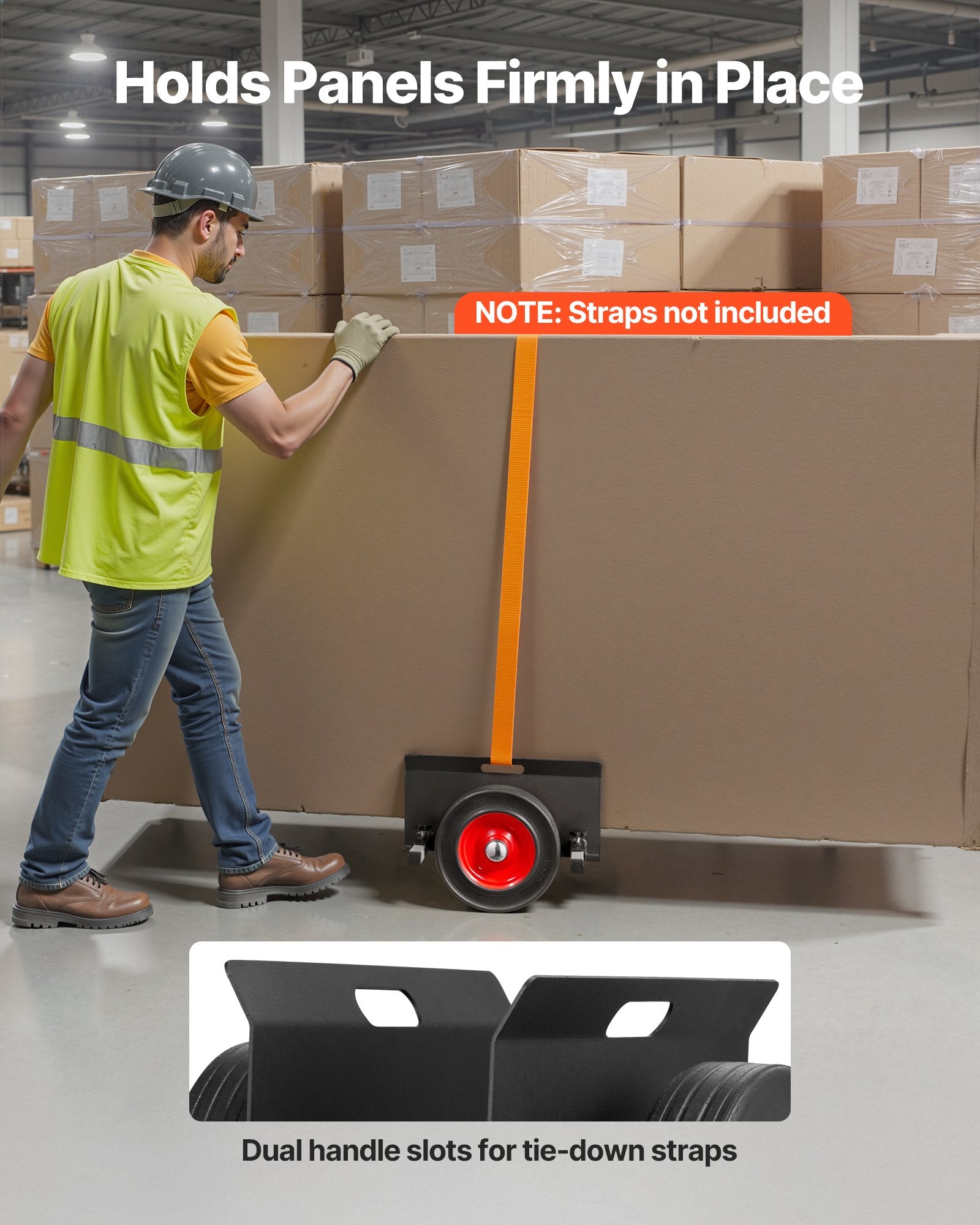 Plokščių transportavimo vežimėlis VEVOR PD453, 453,6 kg keliamoji galia