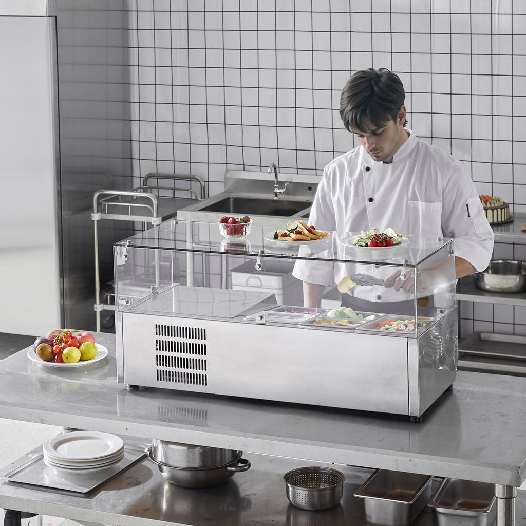 Šaldoma ingredientų vitrina VEVOR D40TW, 140 W
