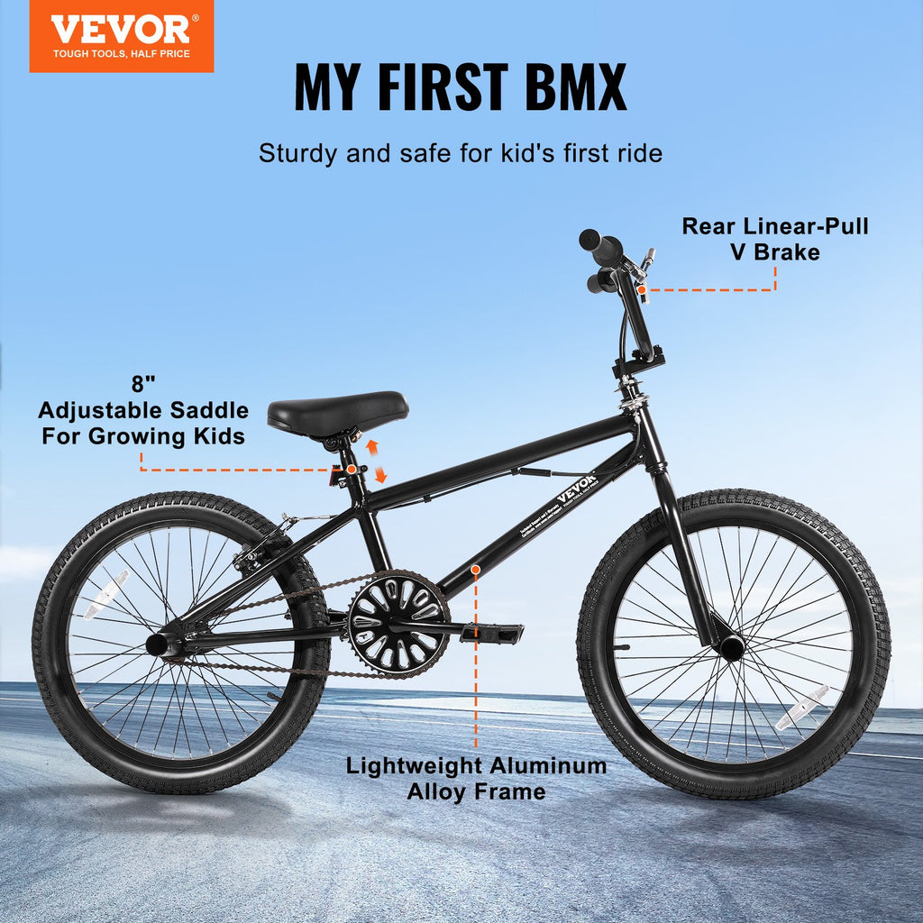 BMX dviratis VEVOR SS24001, 20 colių ratai