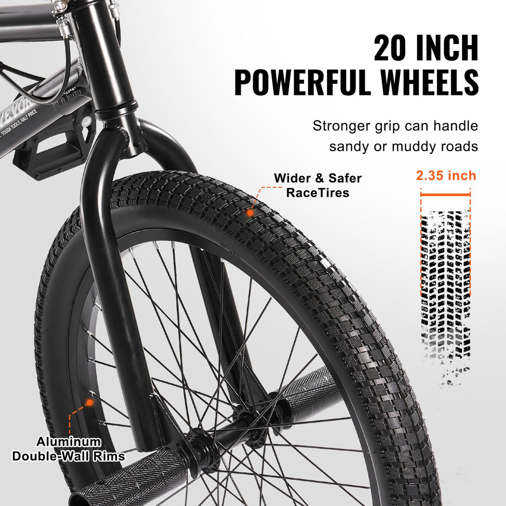 BMX dviratis VEVOR SS24001, 20 colių ratai
