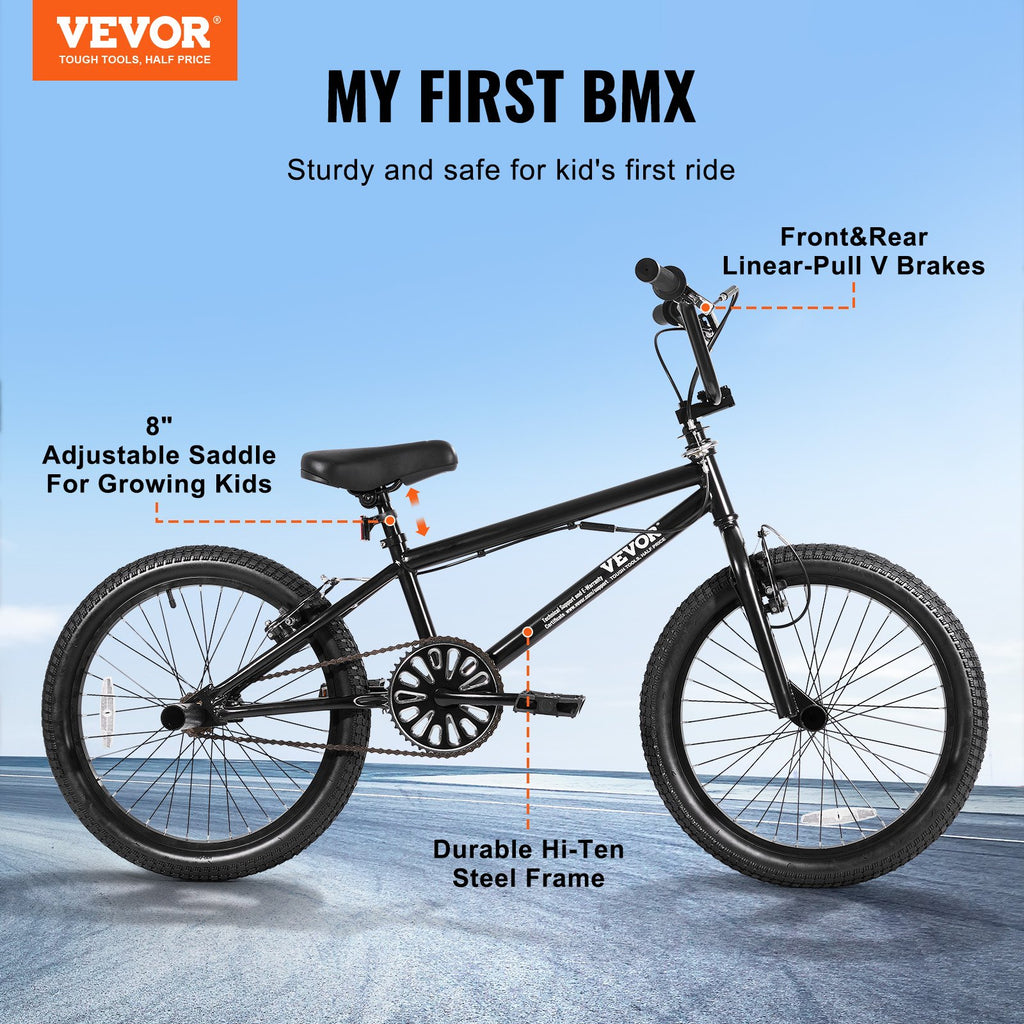 BMX dviratis VEVOR SS24003, 20 colių ratai