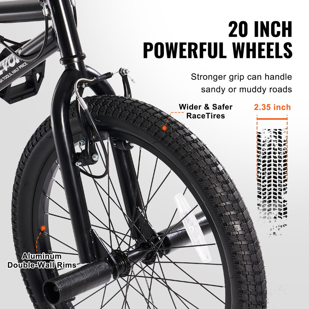 BMX dviratis VEVOR SS24003, 20 colių ratai