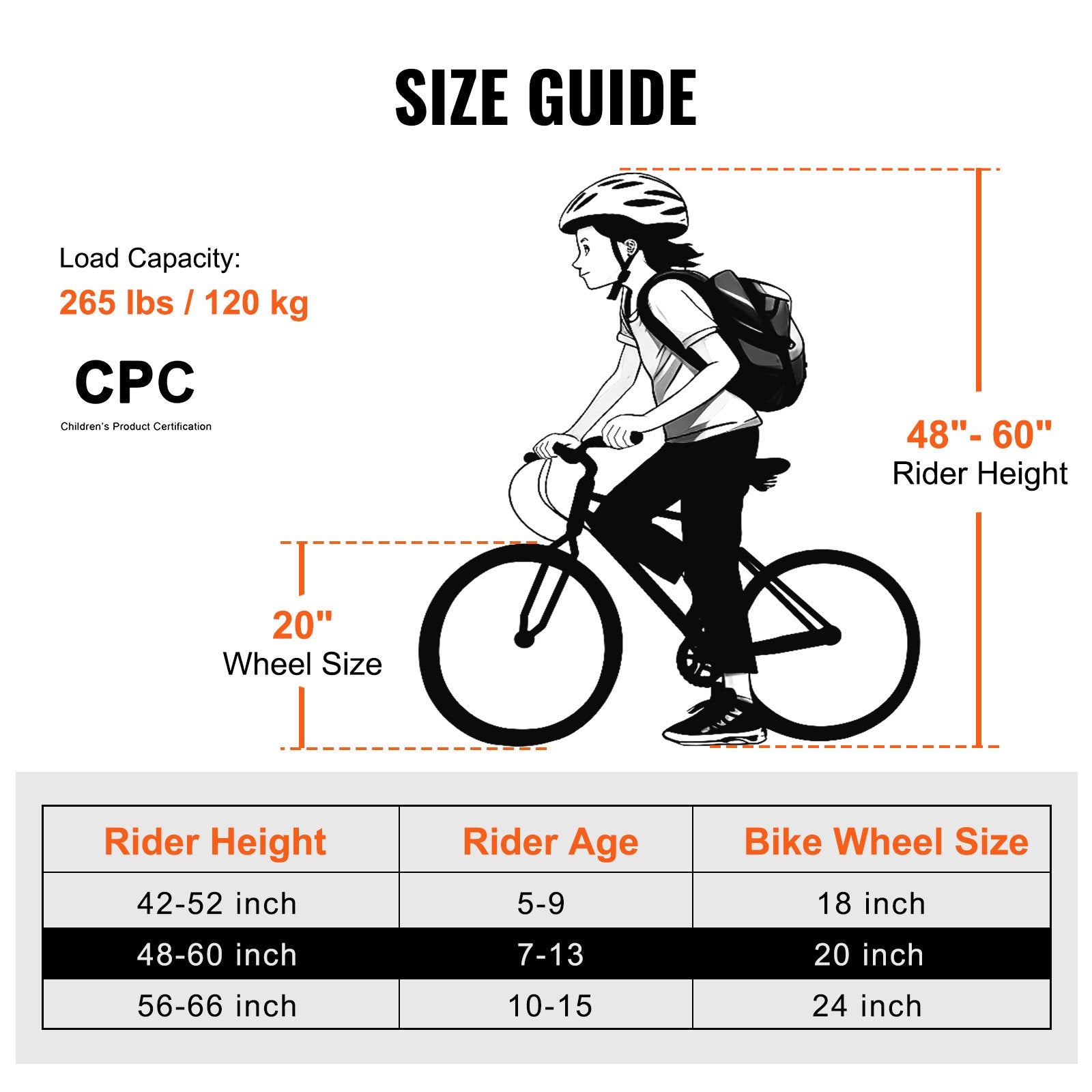 BMX dviratis VEVOR SS24003, 20 colių ratai