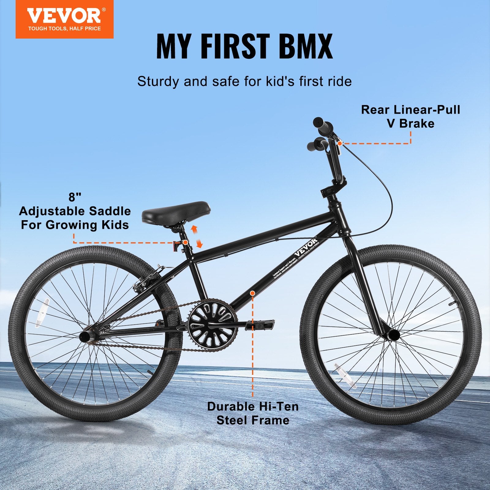 BMX dviratis VEVOR SS24002, 24 colių ratai