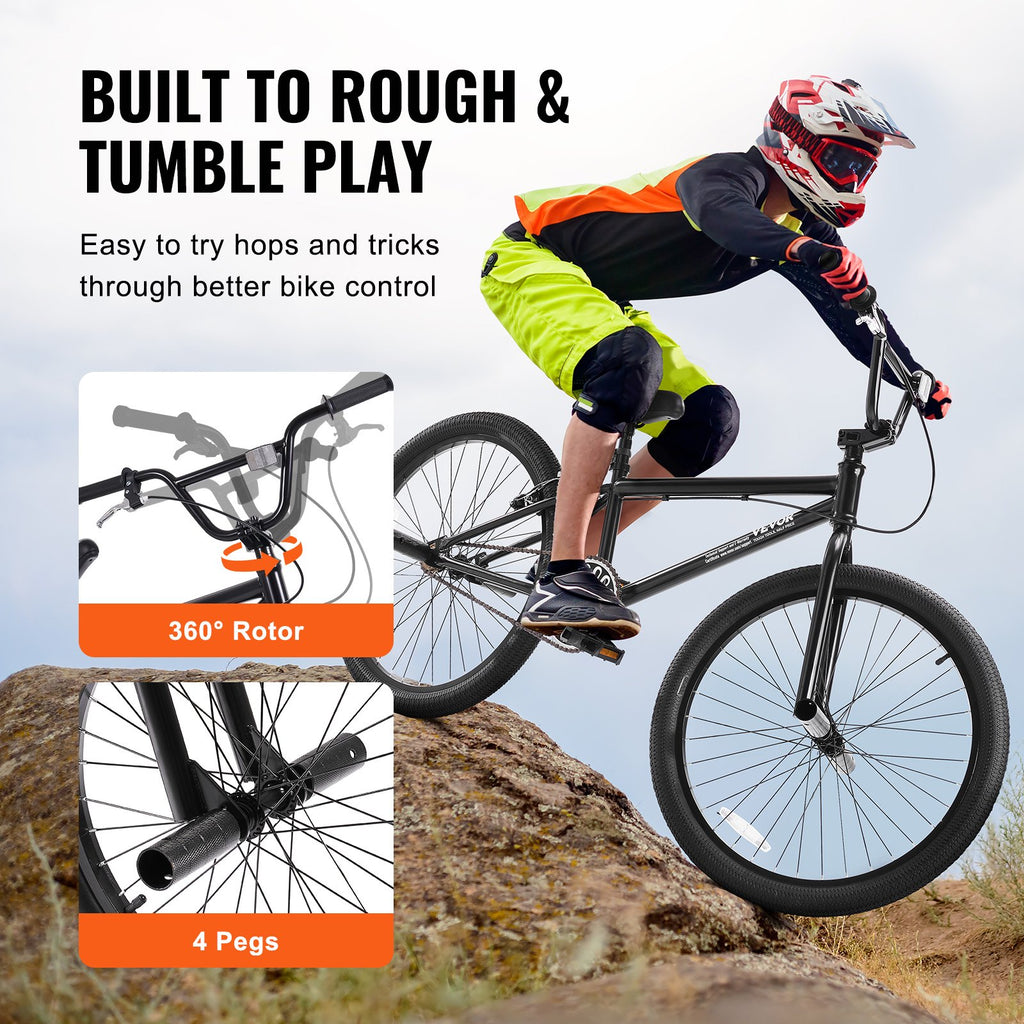 BMX dviratis VEVOR SS24002, 24 colių ratai