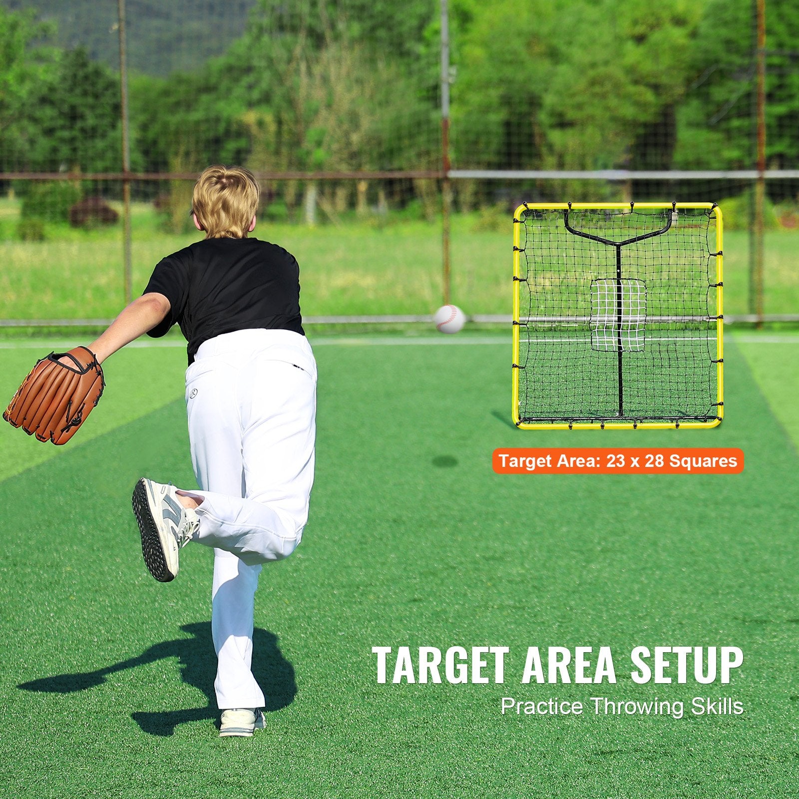 Beisbolo ir softbolo atšvaito tinklas VEVOR XH-4x4.5ft, 122 x 137 cm
