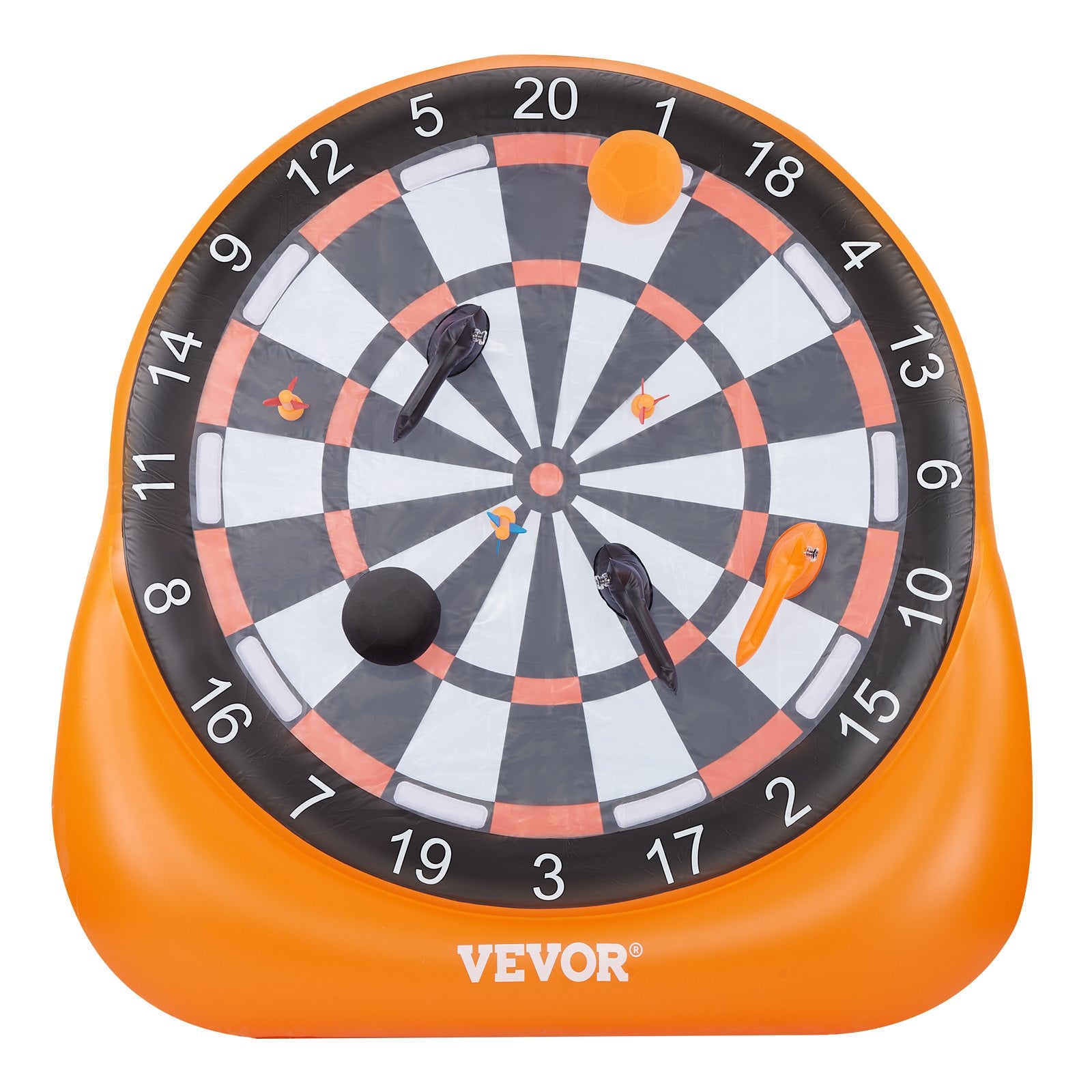 Pripučiamas futbolo smiginis VEVOR FDSFBB-003A-2, 2 m aukščio