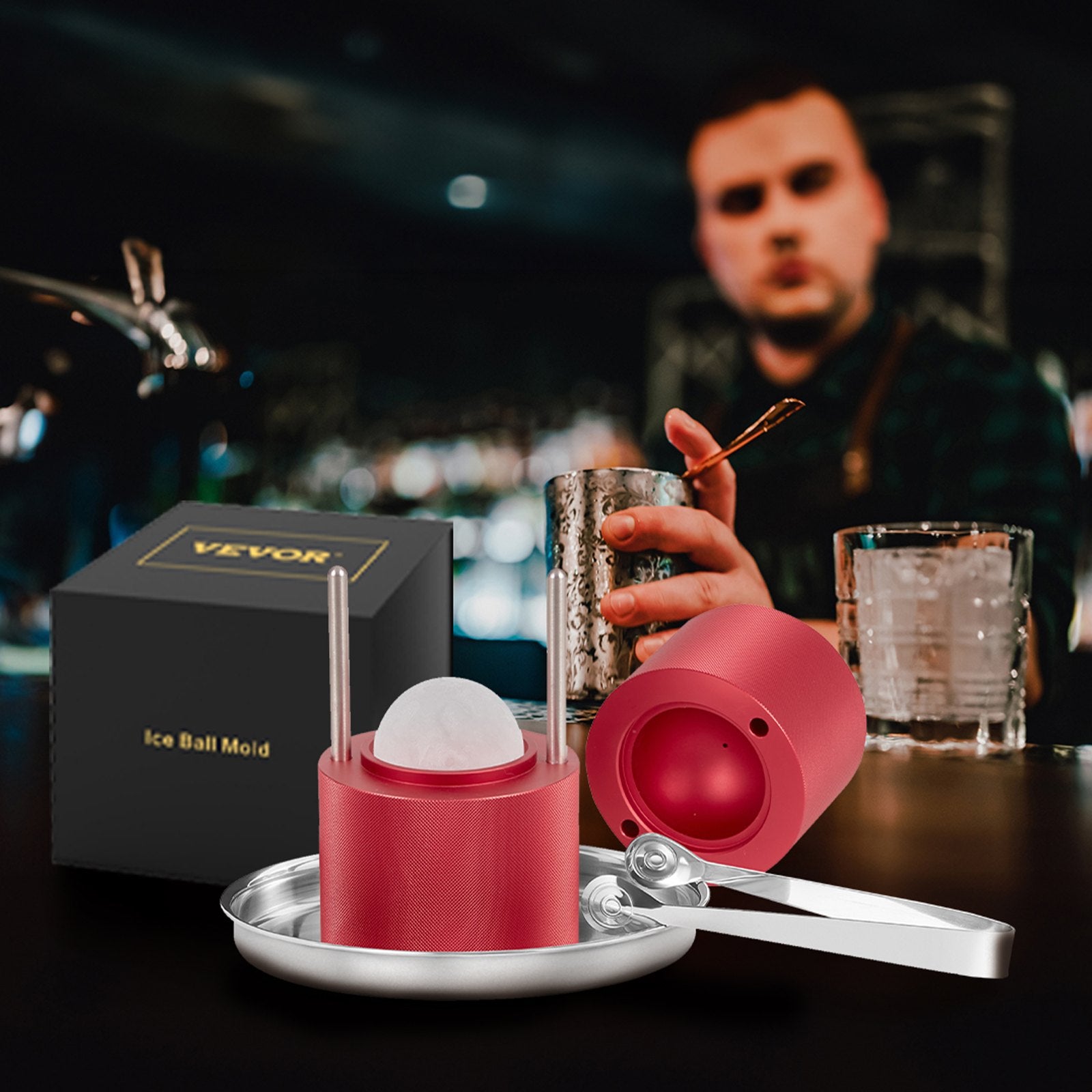 Ledo rutulių presas VEVOR KH-B02-3, 60 mm