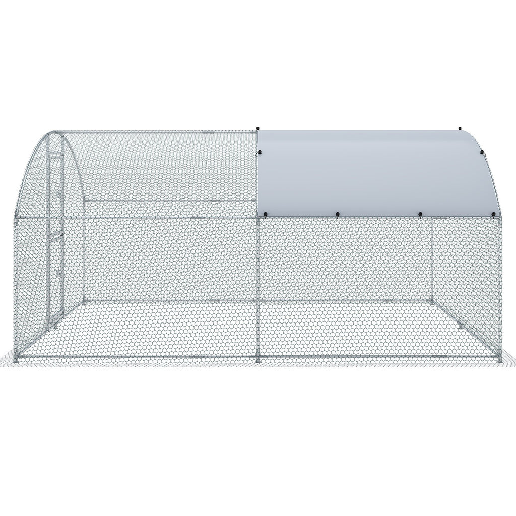 Metalinė vištidė-voljeras VEVOR 4x3x2 m, su vandeniui atspariu uždangalu
