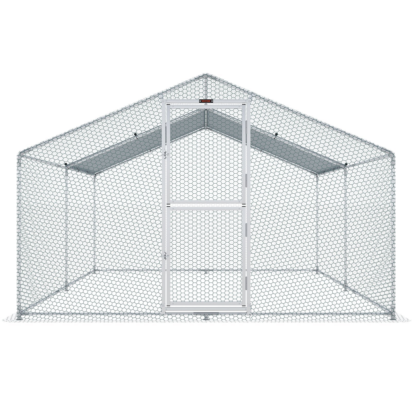 Metalinis vištidės aptvaras VEVOR, 4 x 3 x 2 m