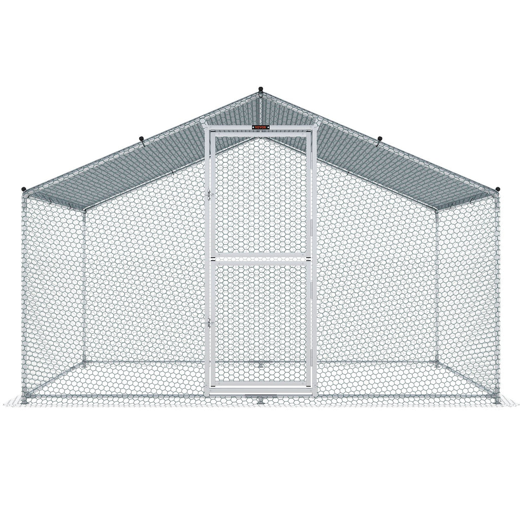 Metalinis vištidės aptvaras VEVOR 2x3x2 m, su vandeniui atspariu stogu