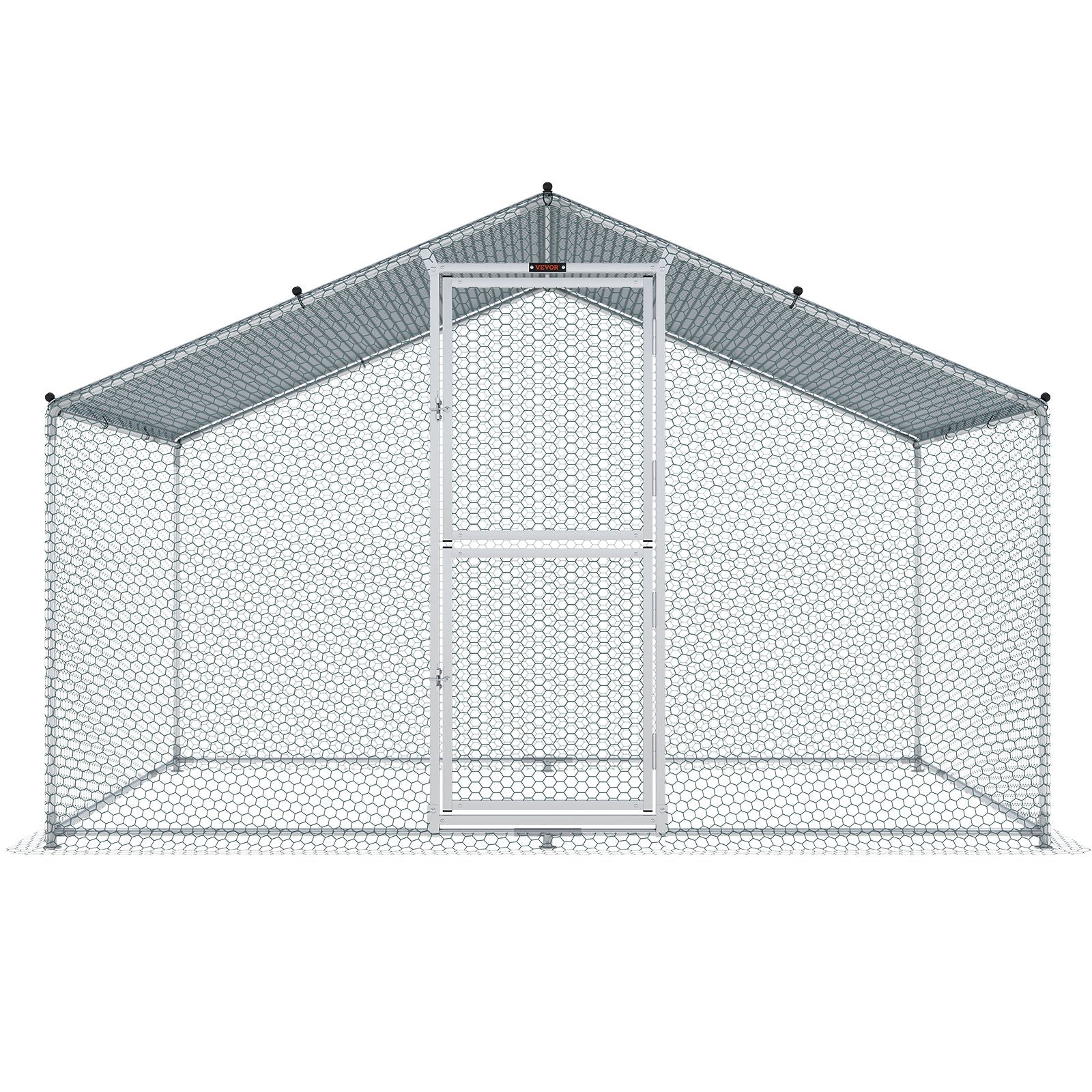 Metalinis vištidės aptvaras VEVOR 2x3x2 m, su vandeniui atspariu stogu
