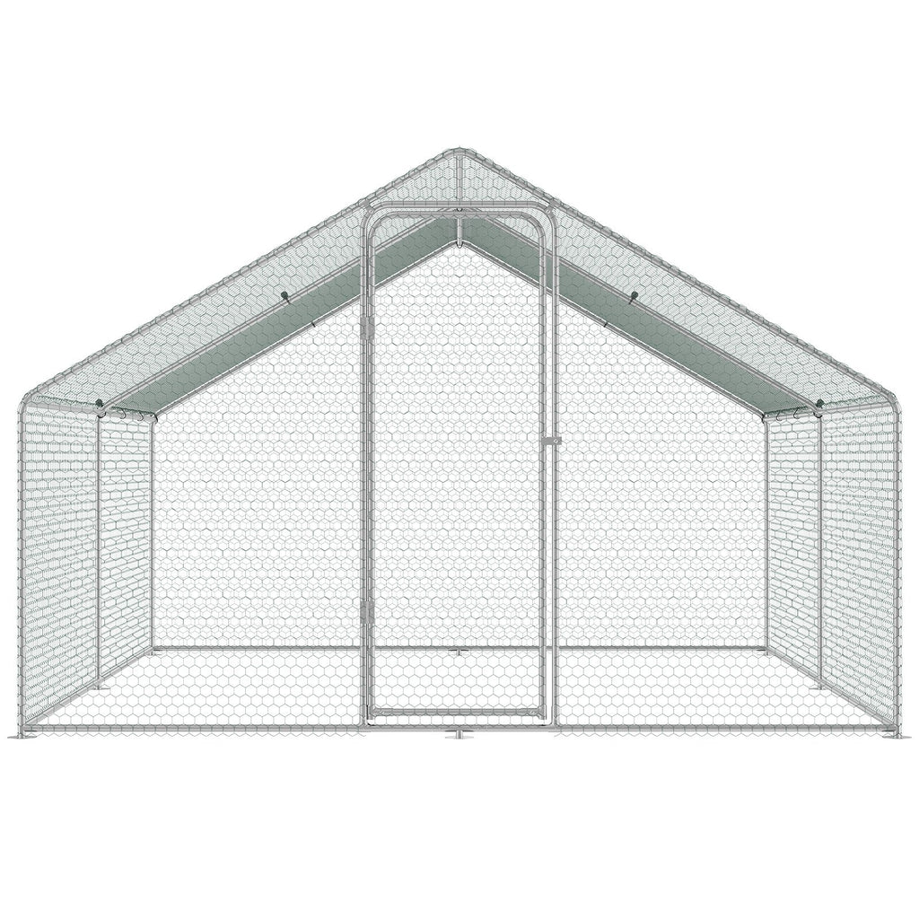 Metalinis vištidės aptvaras VEVOR RA342, 3 x 3,93 x 1,99 m