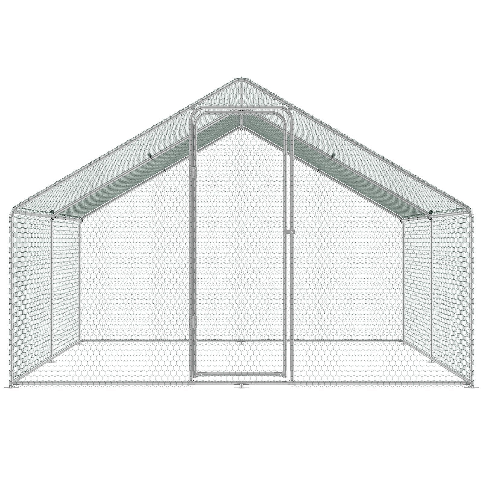 Metalinis vištidės aptvaras VEVOR RA342, 3 x 3,93 x 1,99 m