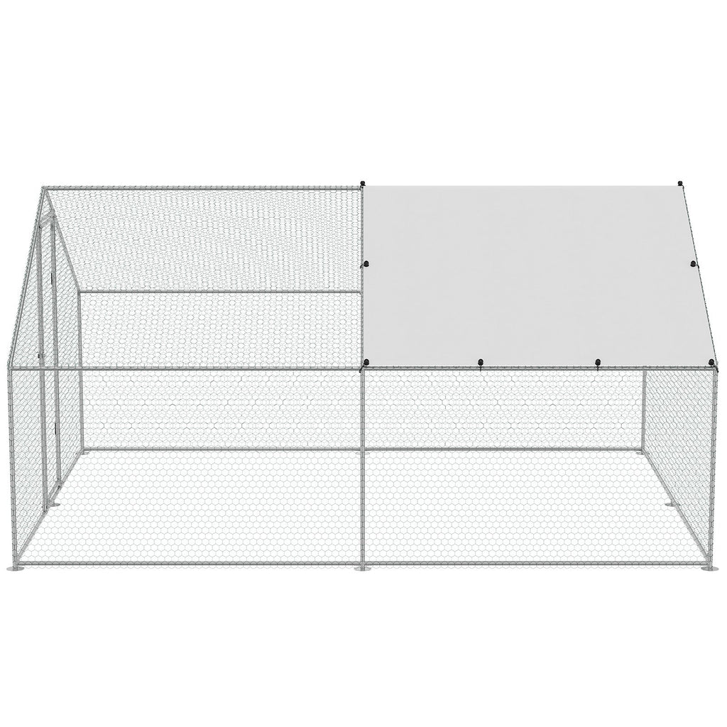 Metalinis vištidės aptvaras VEVOR RA342, 3 x 3,93 x 1,99 m