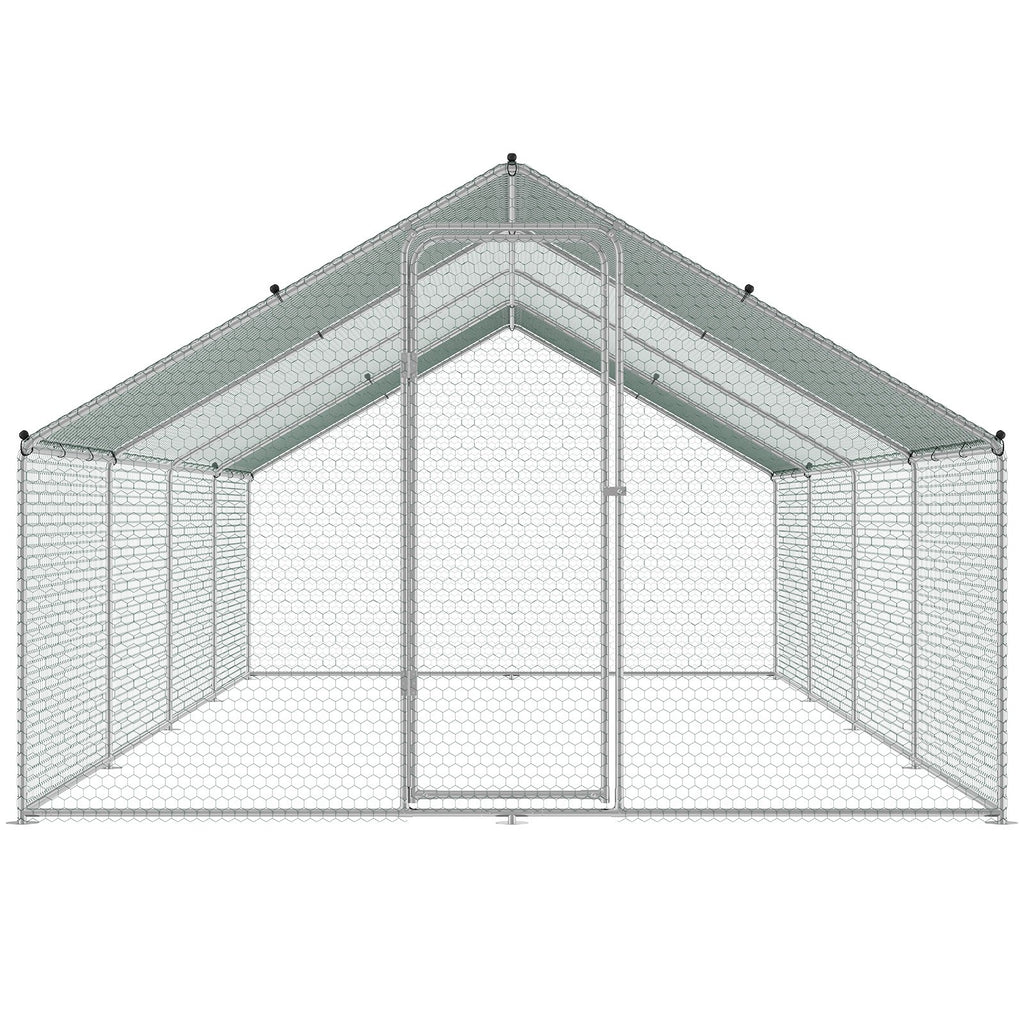 Metalinis vištidės aptvaras VEVOR RA382, 3 x 7,83 x 1,99 m